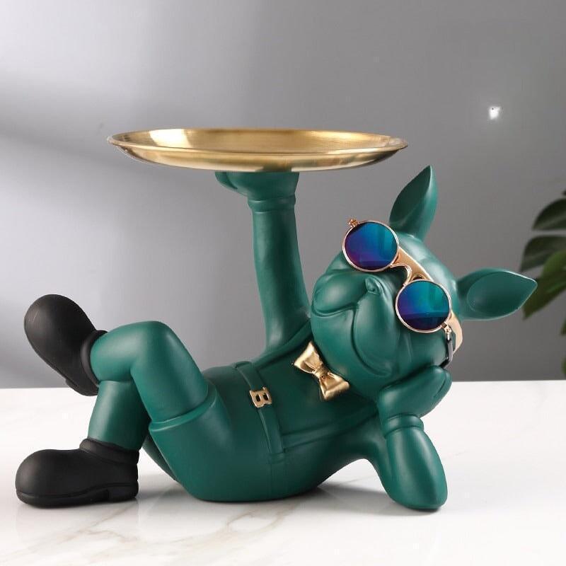 Vide Poche Design Bouledogue | Rocky - Designix Vide poche Gris