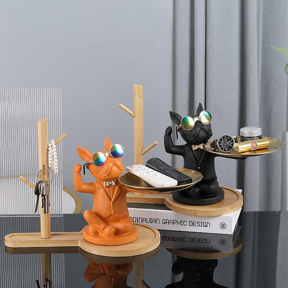 Vide Poche Design Bouledogue | Tidal - Designix Vide poche Noir
