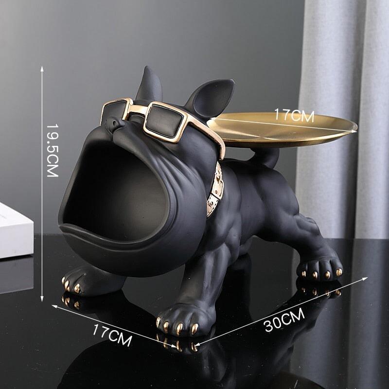 Vide Poche Design Bouledogue | Toto - Designix Vide poche Noir