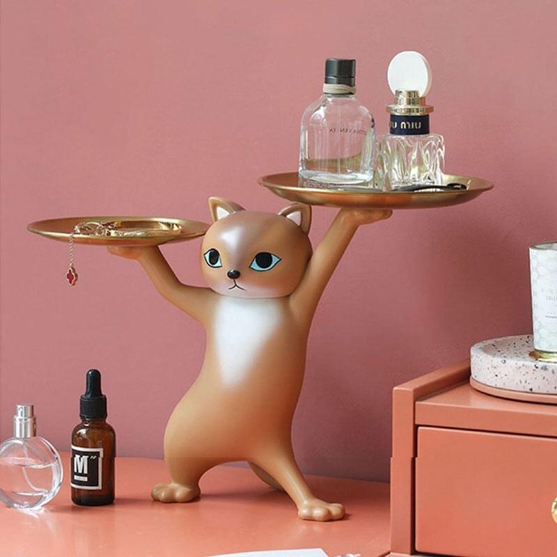 Vide Poche Design Chat | Garfield - Designix Vide poche Marron