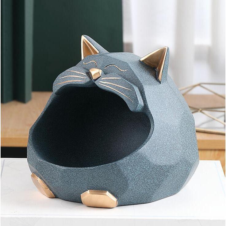 Vide Poche Design Chat | Ray - Designix Vide poche Effet Pierre