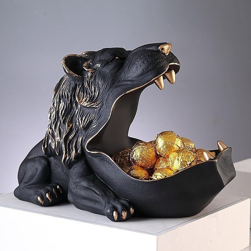Vide Poche Design Lion | Rocco - Designix Vide poche Noir