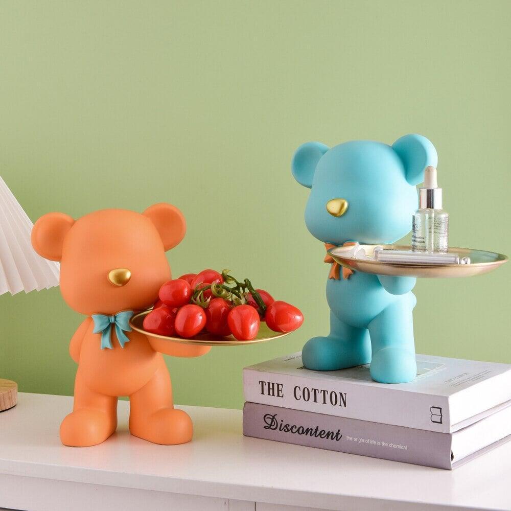 Vide Poche Design Ourson | Calinours - Designix Vide poche Orange