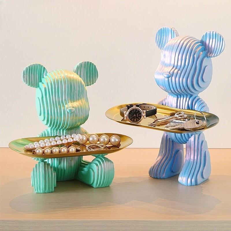 Vide Poche Design Ourson | Choupinou - Designix Vide poche Assis Rose