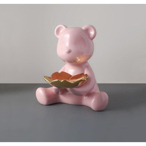 Vide Poche Design Ourson | Nounours - Designix Vide poche Rose