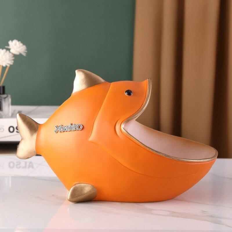 Vide Poche Design Poisson | Yoda - Designix Vide poche Orange
