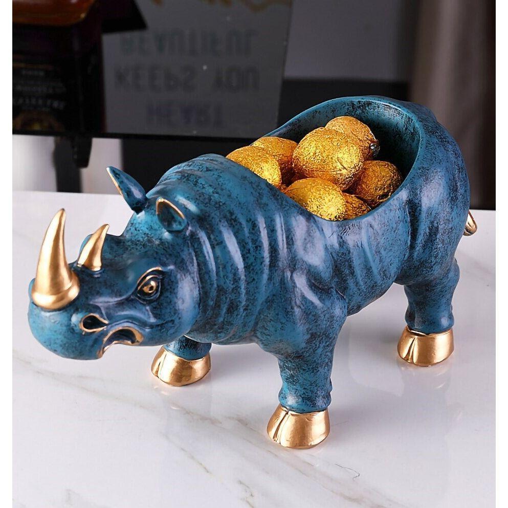 Vide Poche Design Rhinocéros | Sharky - Designix Vide poche Bleu
