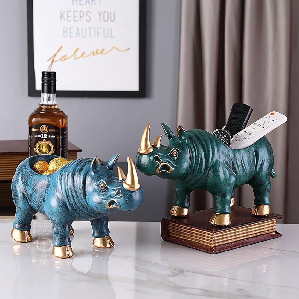 Vide Poche Design Rhinocéros | Sharky - Designix Vide poche Noir