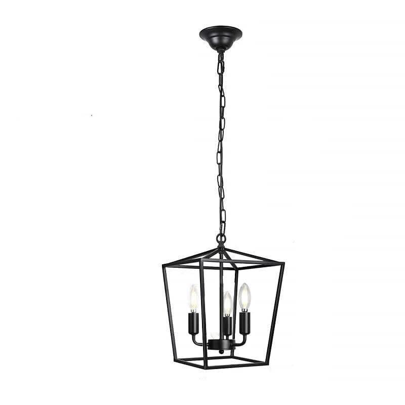 "Suspension Industrielle Vintage Noire" | Designix - 2222 3 têtes - https://designix.fr/