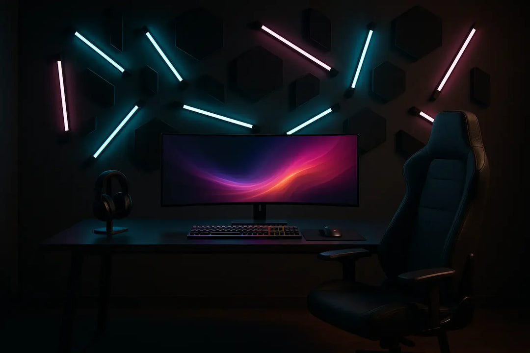 Coin gaming premium : néon LED, mobilier design sans kitsch