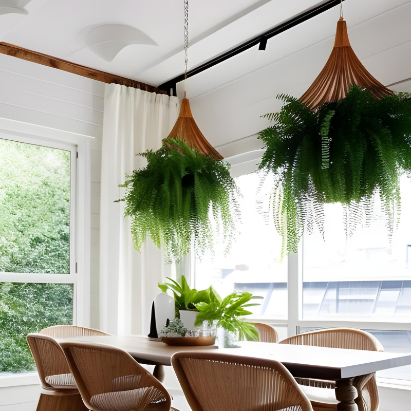 Intégrez des plantes suspendues pour une décoration intérieure rafraîchissante et tendance !