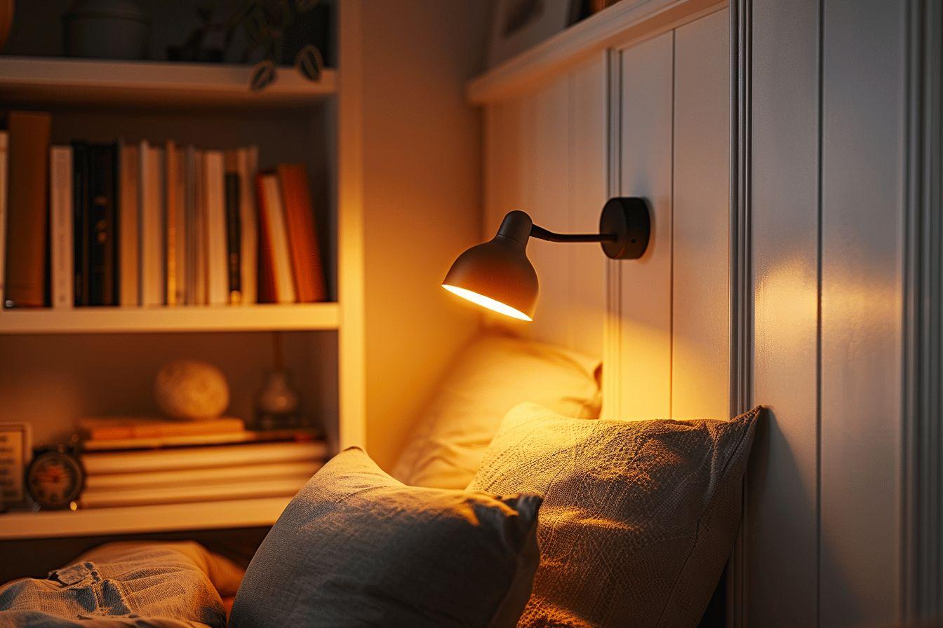 Applique murale tête de lit : éclairage idéal pour lire dans votre chambre