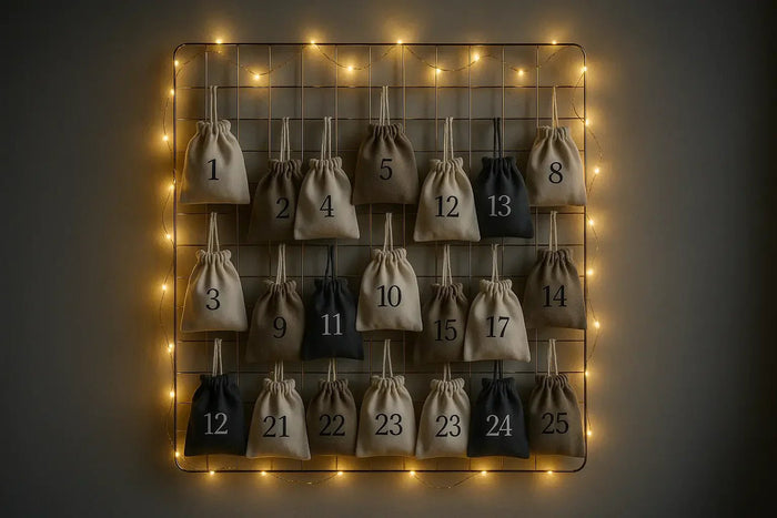 Calendrier de l'Avent mural lumineux DIY sur-mesure