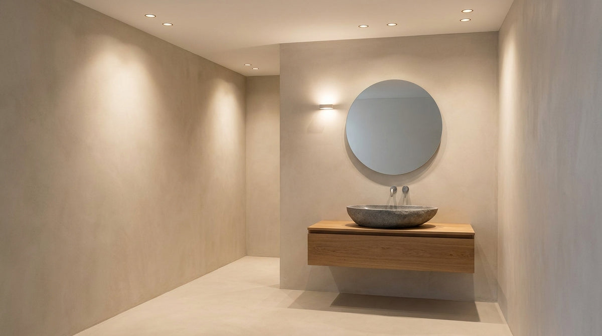 Combien de spots par m² dans une salle de bain : la méthode