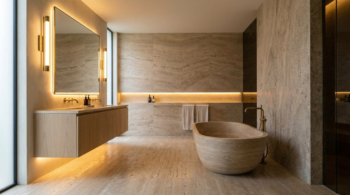 Salle de bain esprit spa : réussir son éclairage