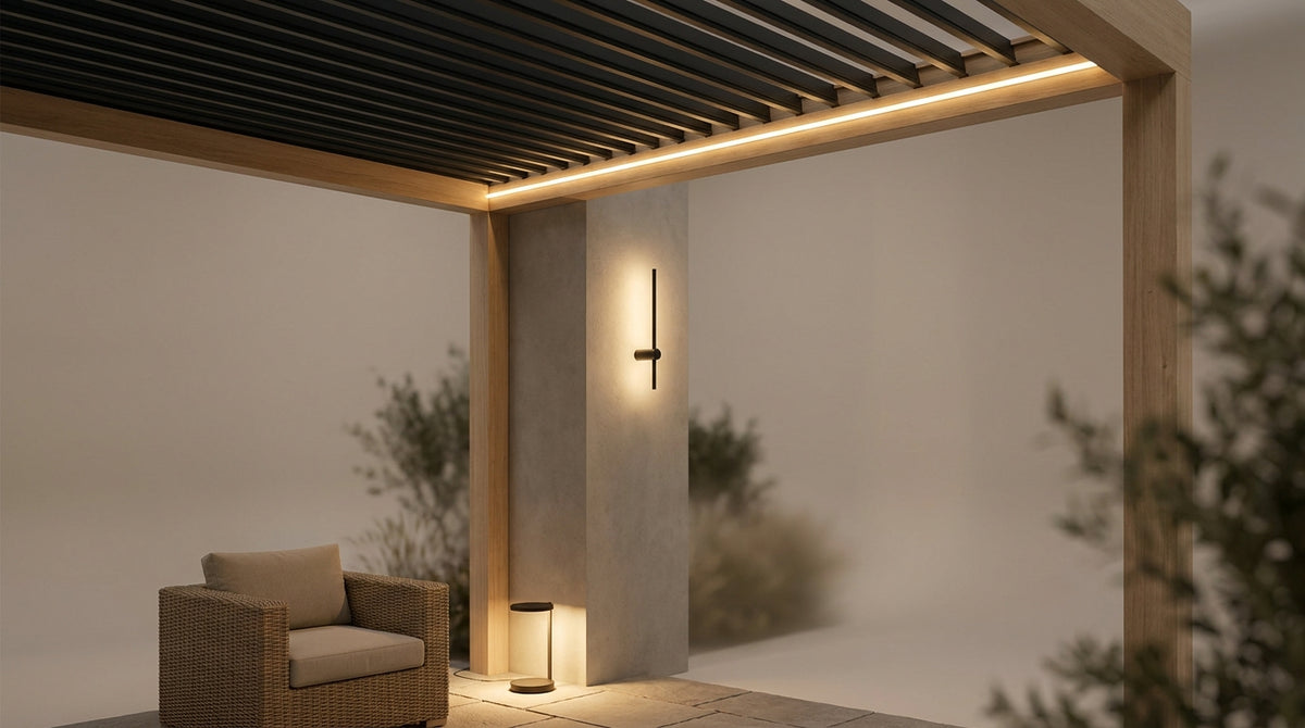 Idées d'éclairage pergola : réussir la lumière du soir