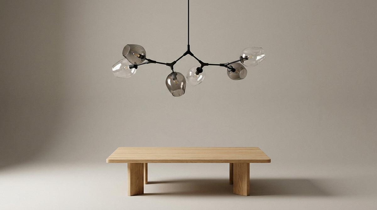 Idée suspension salon : la bonne lumière, au bon endroit
