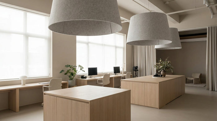Luminaires acoustiques en open space : réduire le bruit