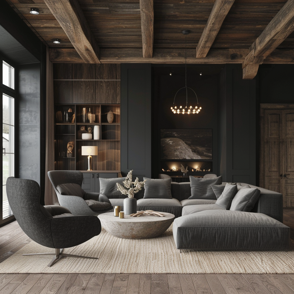 Quelle couleur se marie avec le bois foncé ?
