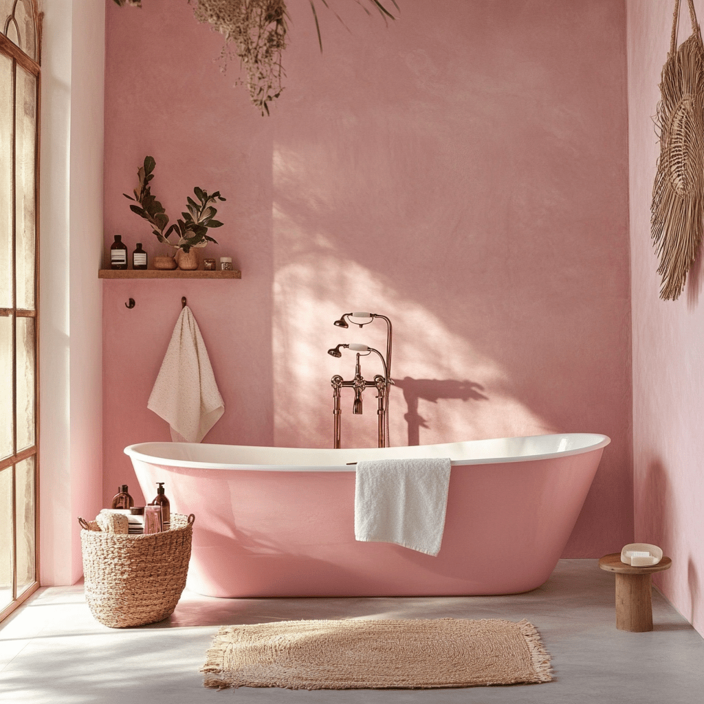 La salle de Bain Rose : Nos Astuces pour Sublimer votre Déco - Designix