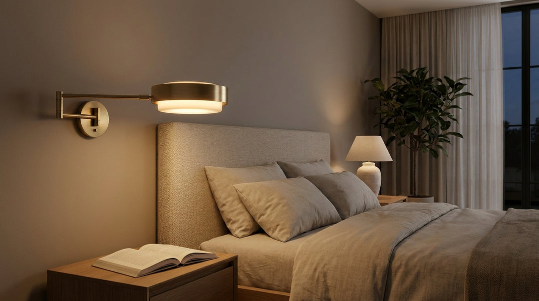 Applique murale chambre laiton orientable — Designix