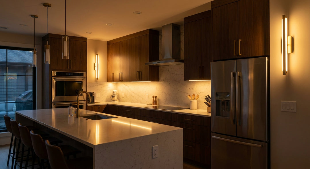 Applique murale cuisine moderne design — évier plan de travail LED Designix