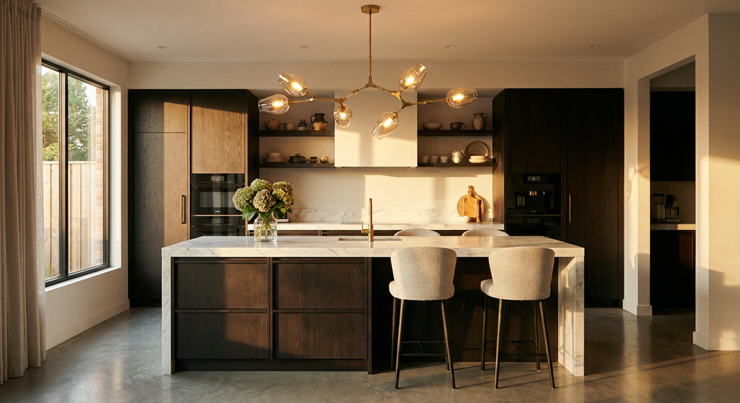 Lustre cuisine moderne design — îlot central suspension Designix