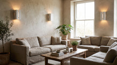 Appliques murales en bois coloris blanc