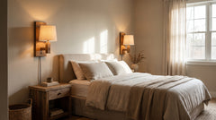 Appliques murales en bois pour chambre