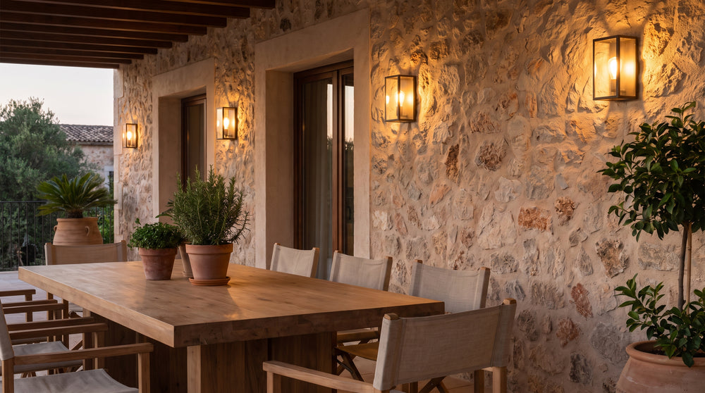 Appliques murales pour terrasse