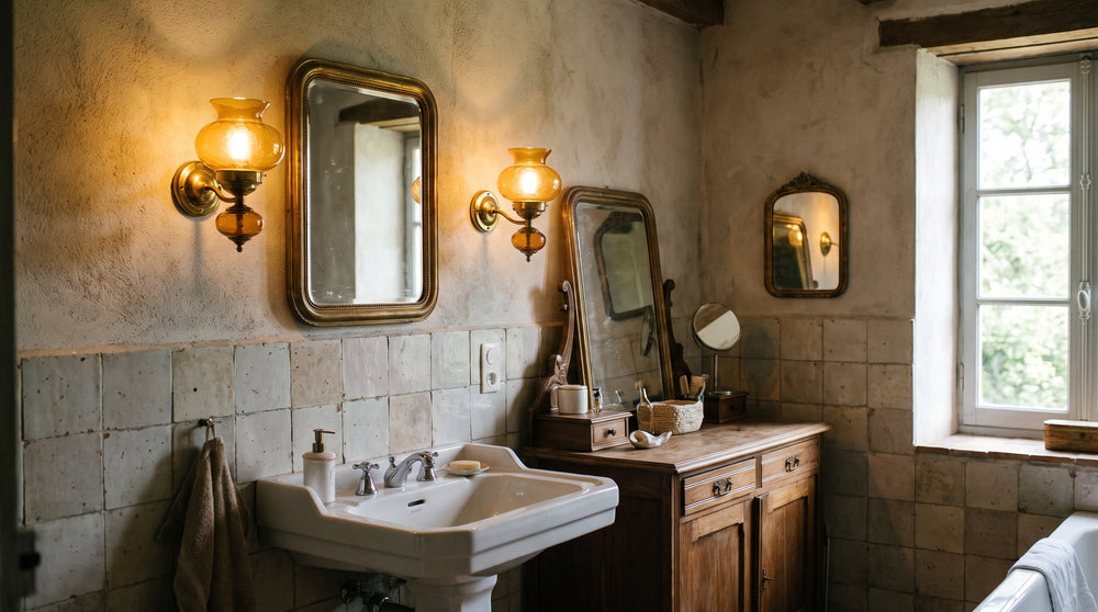 Appliques murales vintage pour salle de bain