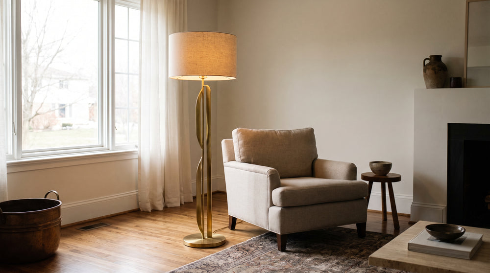 Lampadaire kaki