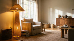 Lampadaire rose