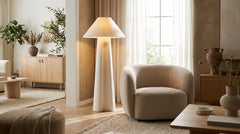 Lampadaires coloris blanc design
