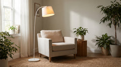 Lampadaires coloris blanc moderne