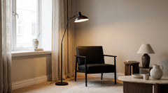 Lampadaires coloris noir/beige