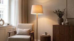 Lampadaires coloris orange pour salon