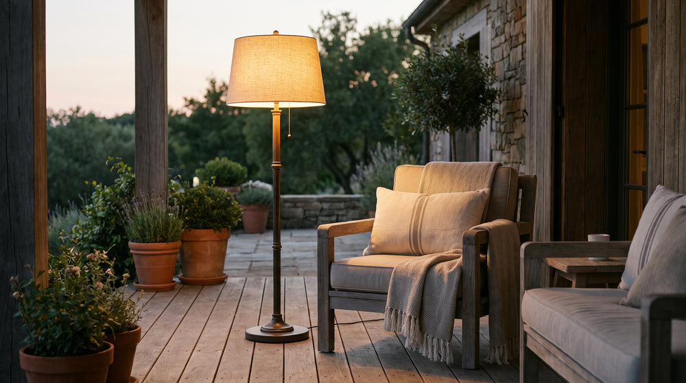 Lampadaires d'extérieur coloris gris