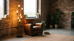 Lampadaires en métal style industriel