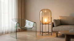 Lampadaires en verre design