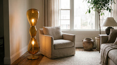Lampadaires en verre pour salon