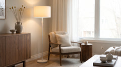 Lampadaires LED coloris blanc