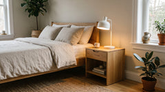 Lampe de chevet blanc