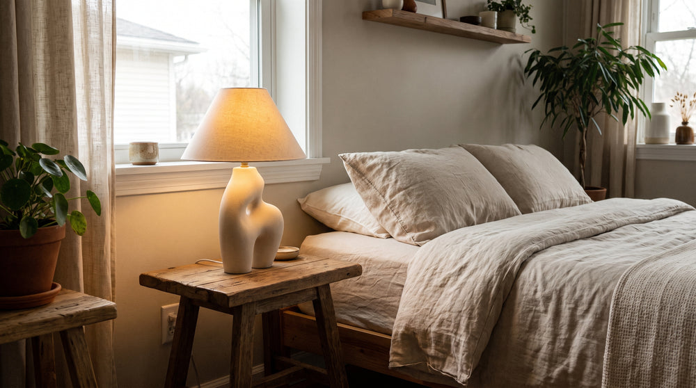 Lampe de chevet boule