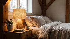 Lampe de chevet chromée