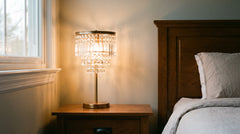 Lampe de chevet cristal