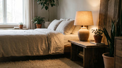 Lampe de chevet gris