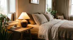 Lampe de chevet orange
