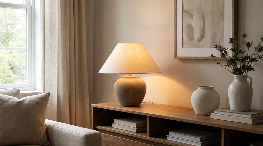Lampes à poser coloris argenté