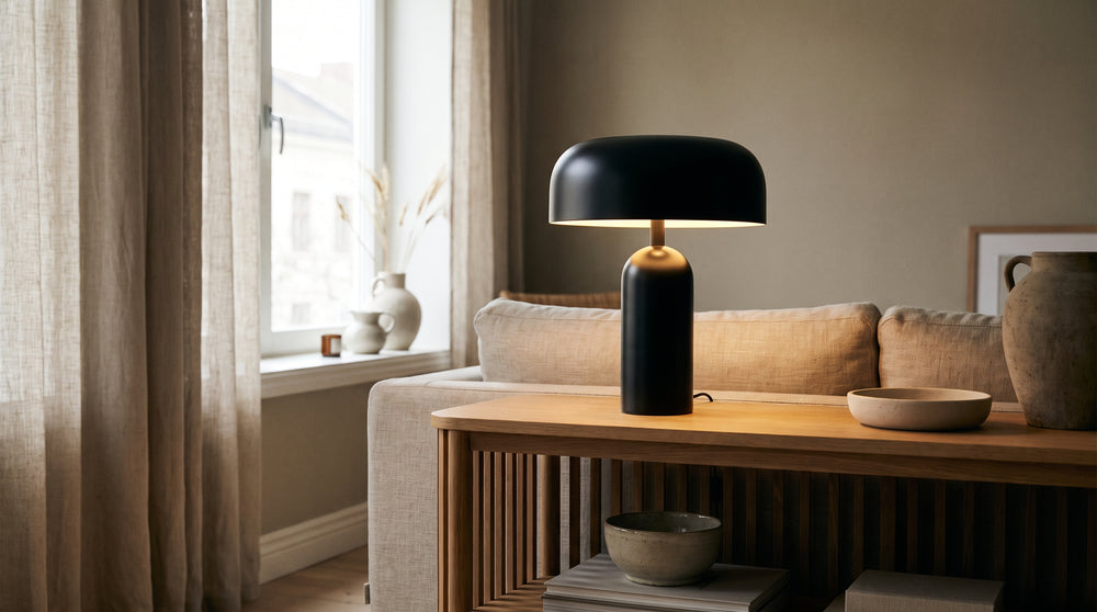 Lampes à poser coloris noir moderne